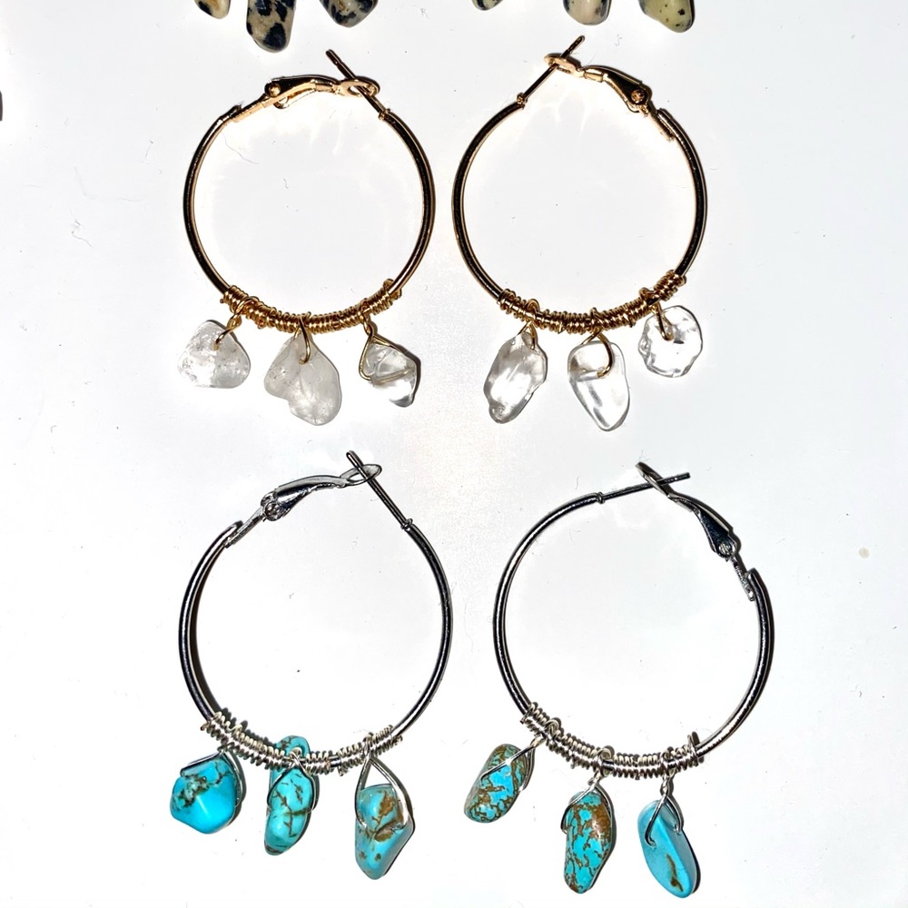 Crystal Hoops - Picture 3 of 3